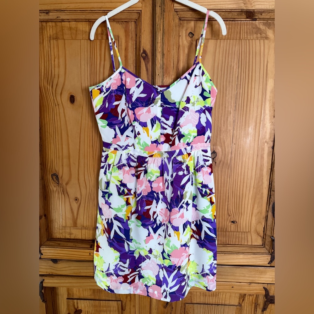 J. Crew Colorful Floral Dress